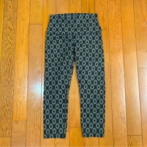 Lululemon Wunder Under Crop II Foldable / Roll Down - Circle Geo Slate Size 4